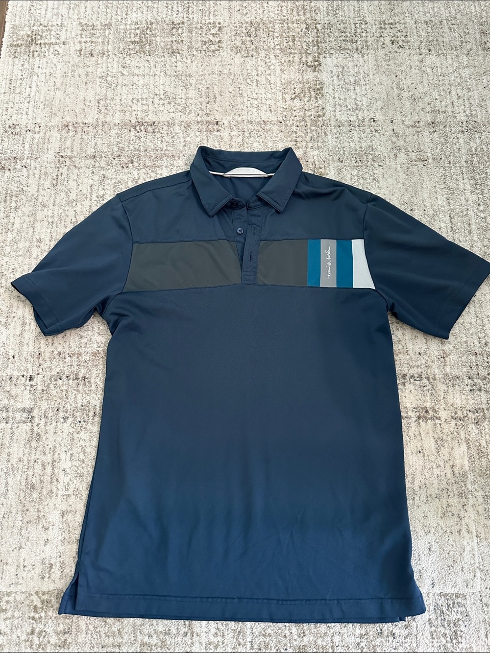 TravisMathew Mesh Colorblock Polo Shirt